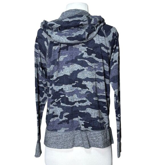 Nike Blue Gray Camo Zip Front Shirt Jacket Size Medium - Picture 2 of 6